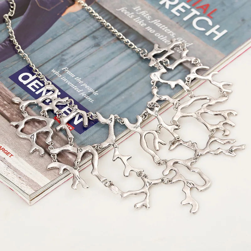 Vintage Splicing Tree Branch Necklace