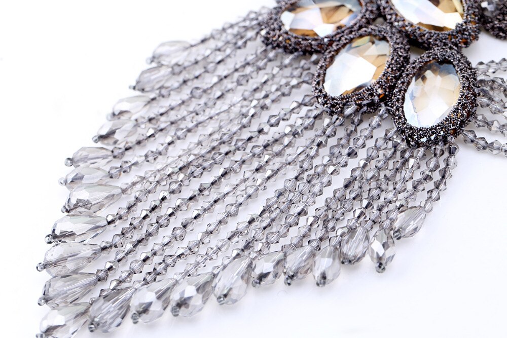 Crystal Tassels Chokers Necklace