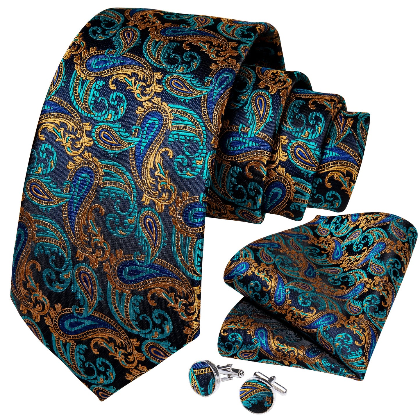 Teal Green Business Tie Set