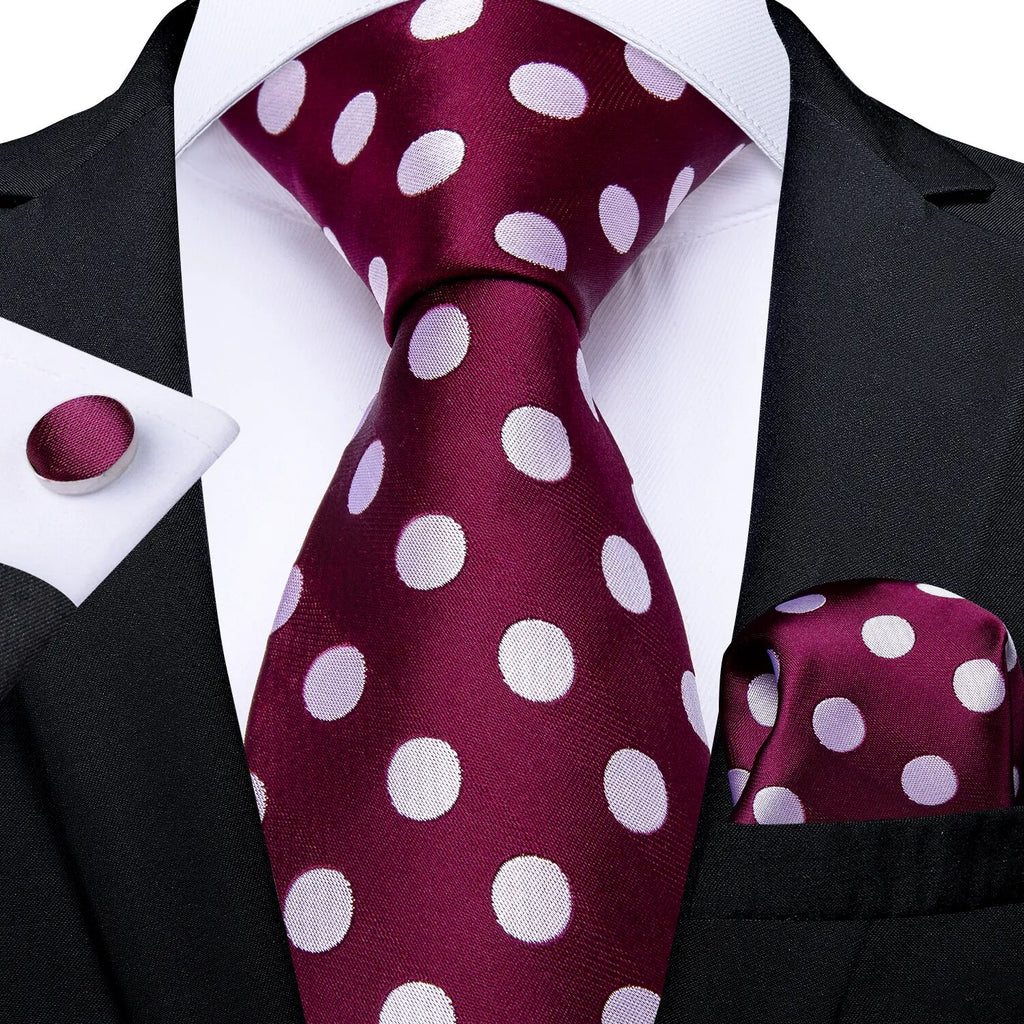 Red Men's Tie Set
