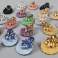 Handmade Colorful Crystal Round Earrings