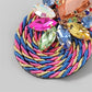 Handmade Colorful Crystal Round Earrings