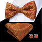 Men's Bowtie Jacquard Bow Tie Set