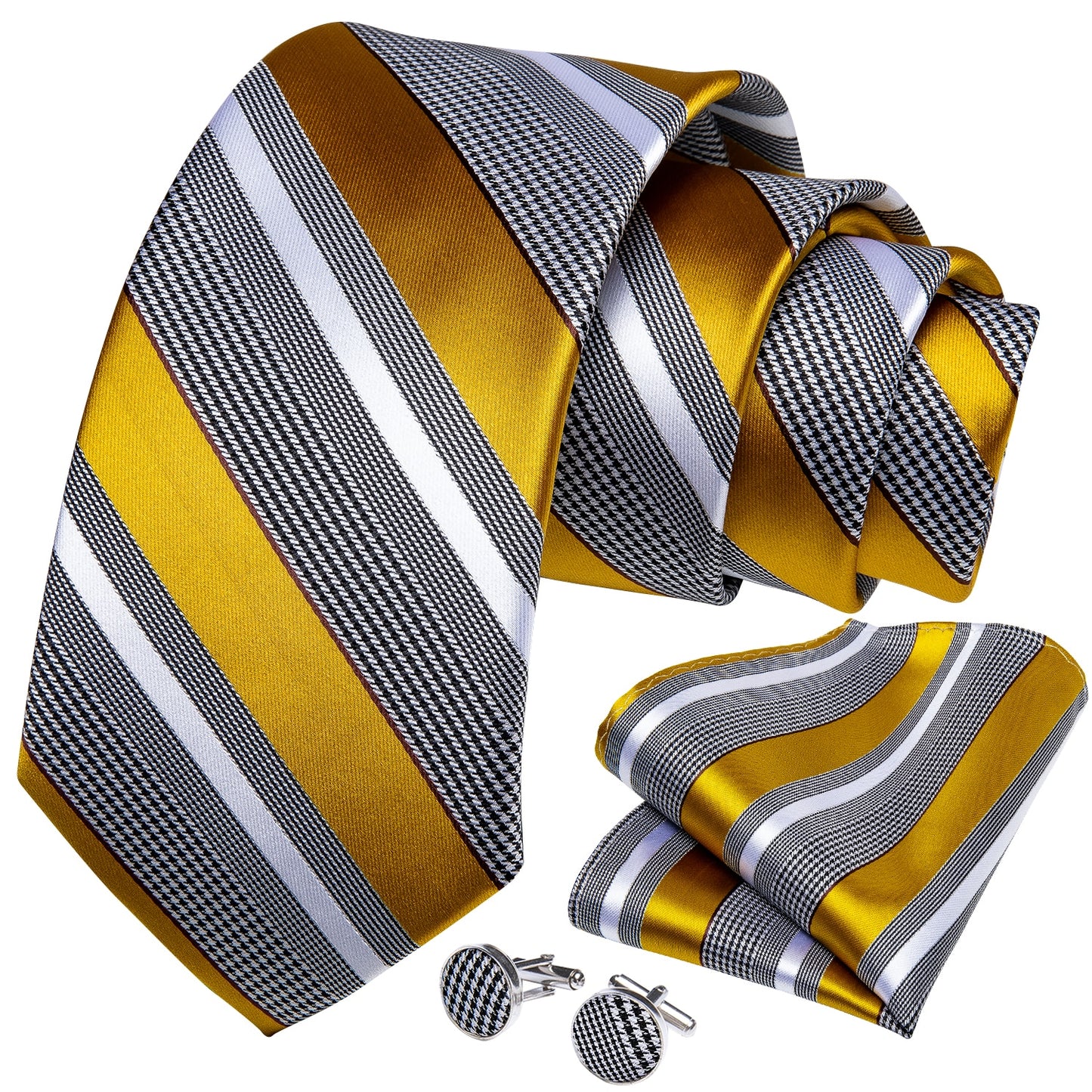 Luxury Striped Silk Woven Ties