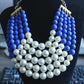 Imitation Pearl Statement Necklace