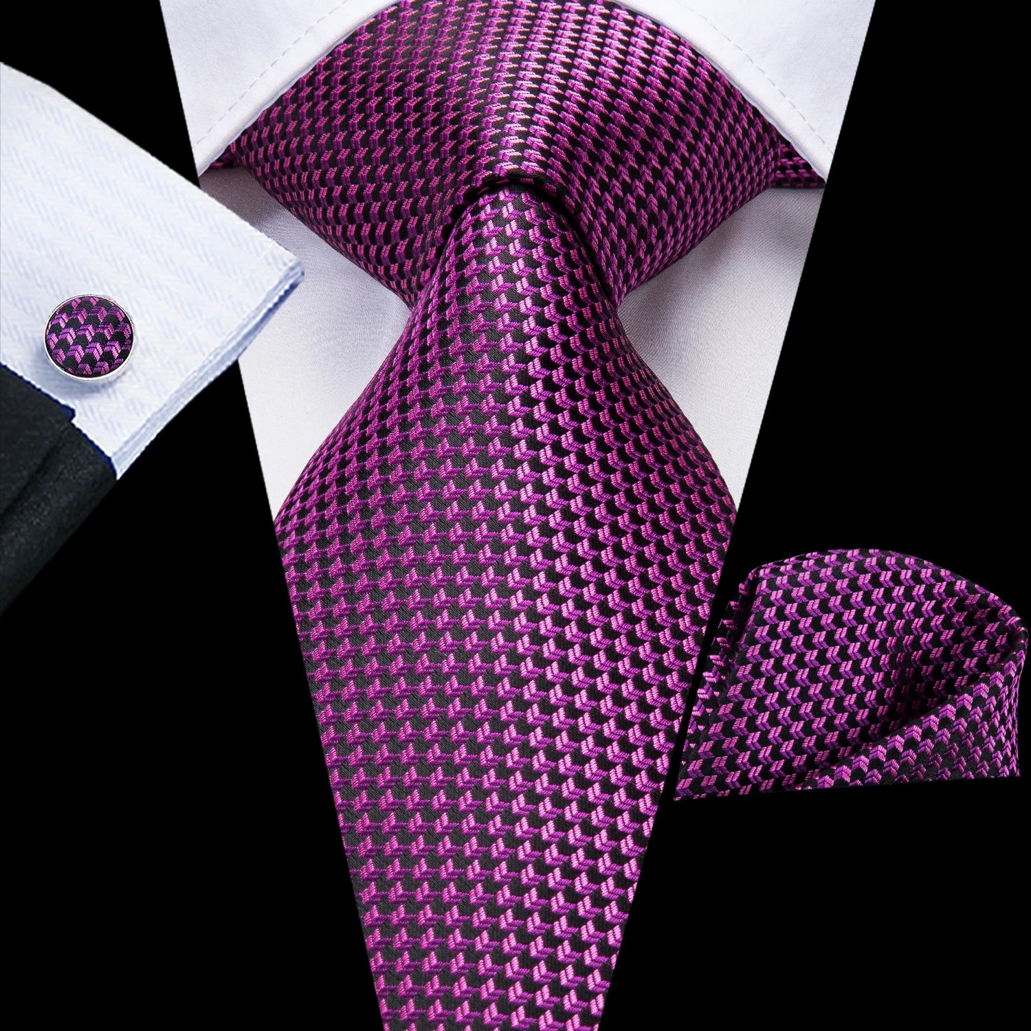 Light Purple Silk Tie Set