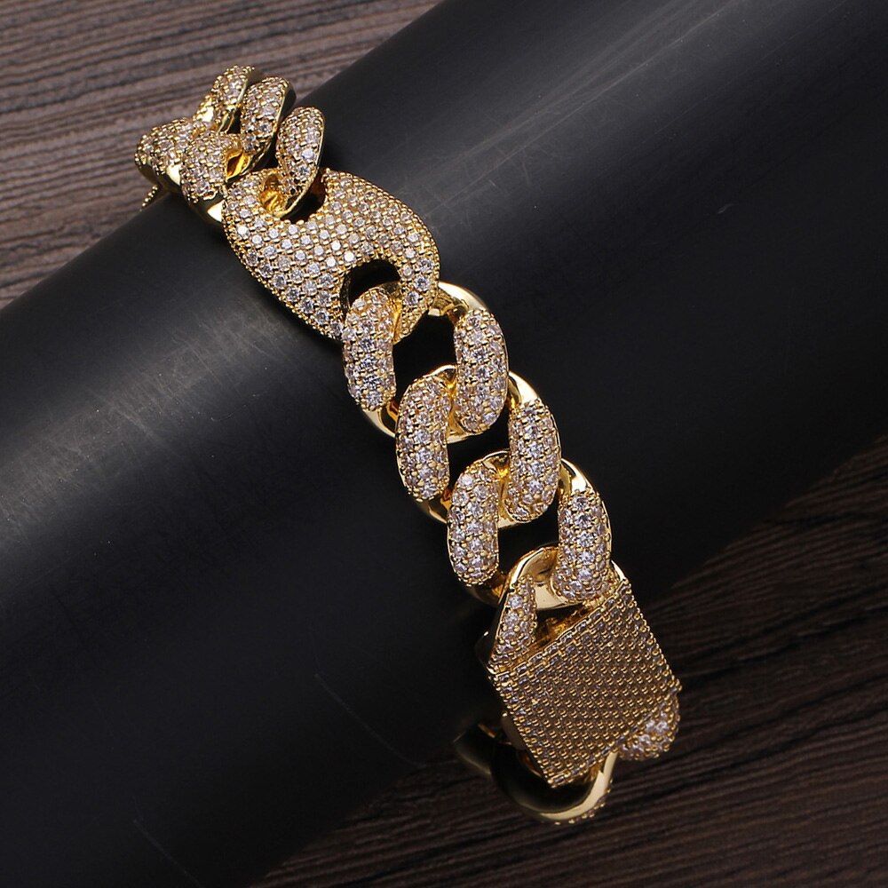 Men's Bling Zircon Bracelet