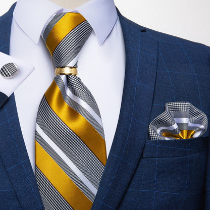 Luxury Striped Silk Woven Ties