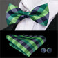 Men's Bowtie Jacquard Bow Tie Set