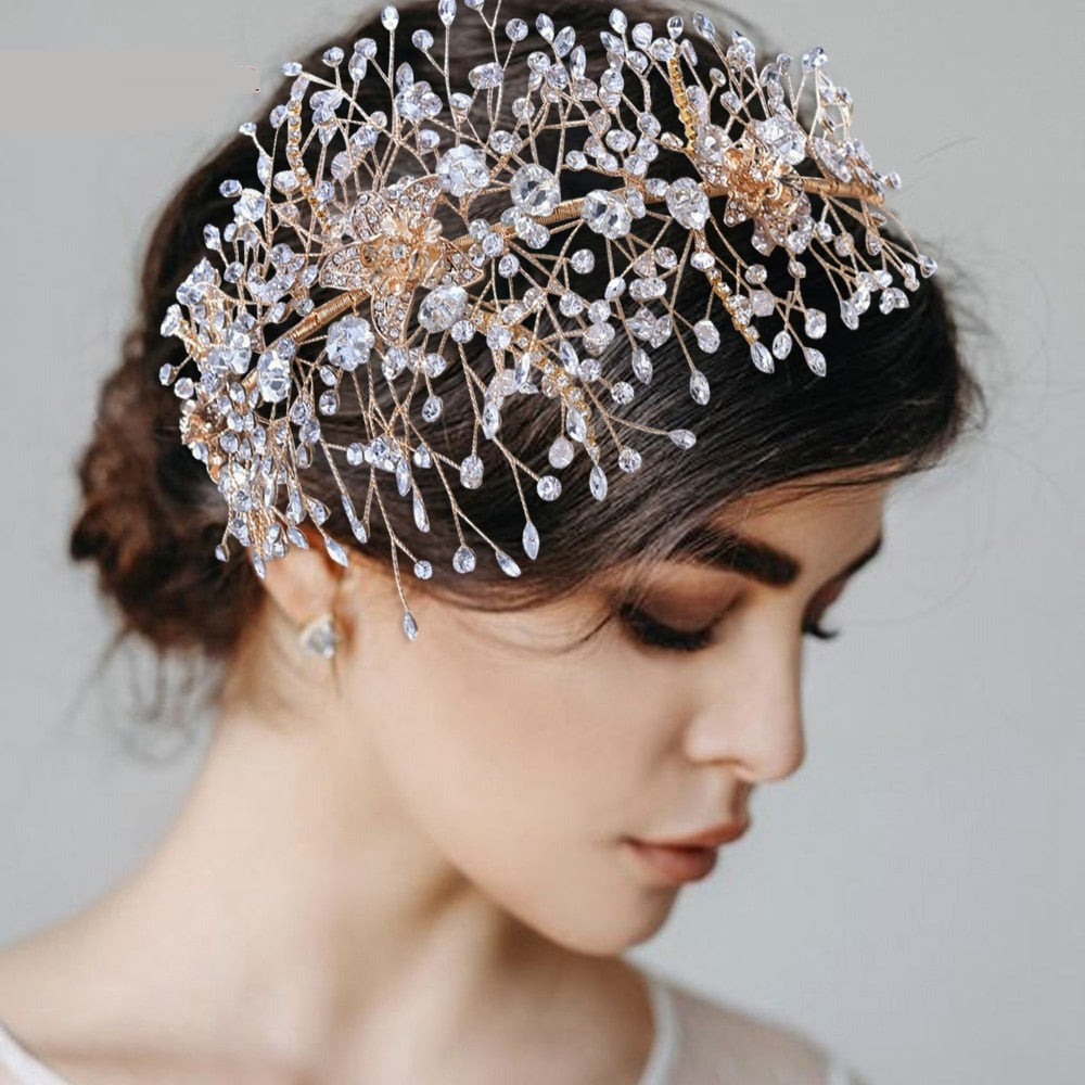 Silver Diamonds Hair Bridal Accessories