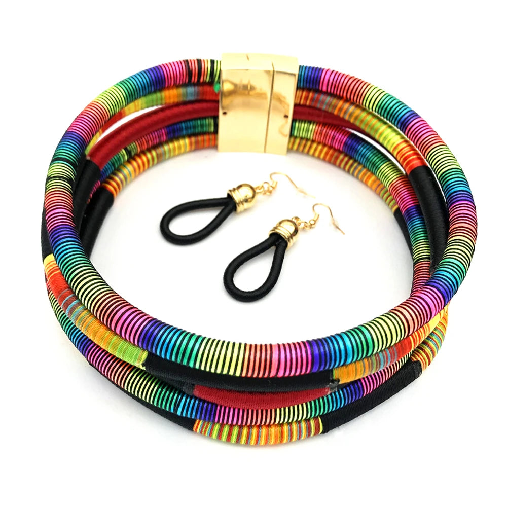 Colorful Multi-layered Jewelry Sets