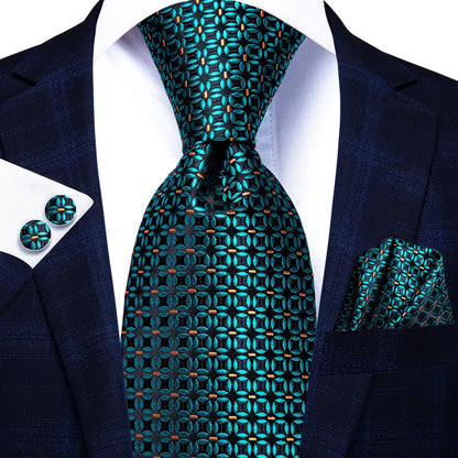 Royal Blue Silk Necktie Set