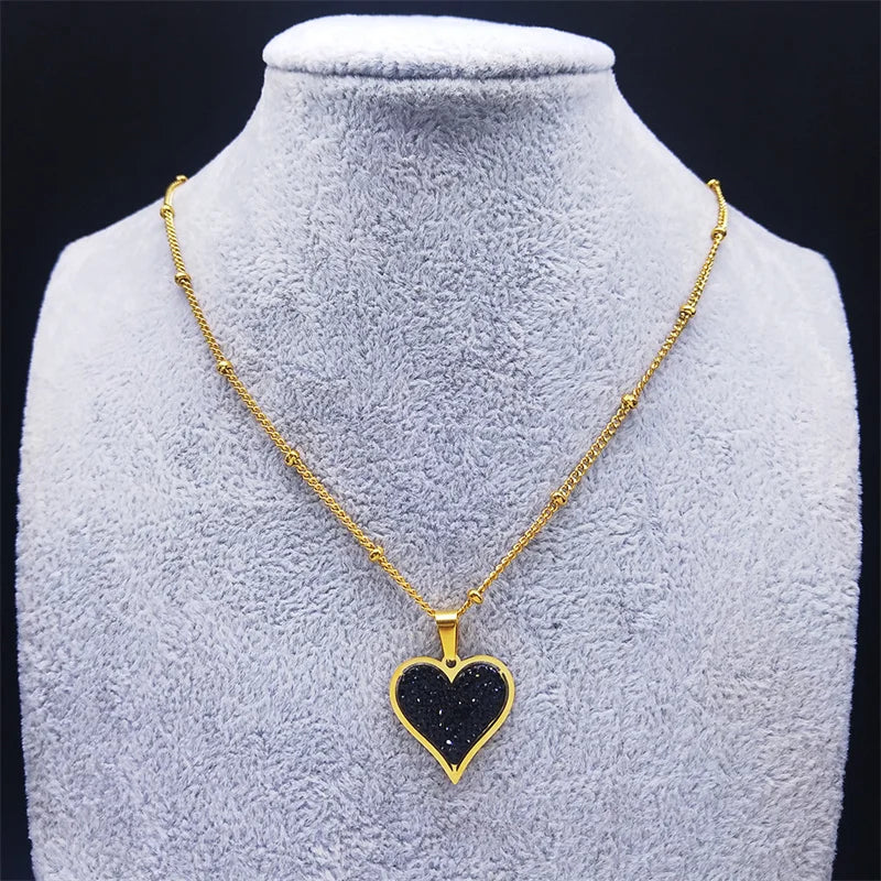 Crystal Heart Pendant Necklace