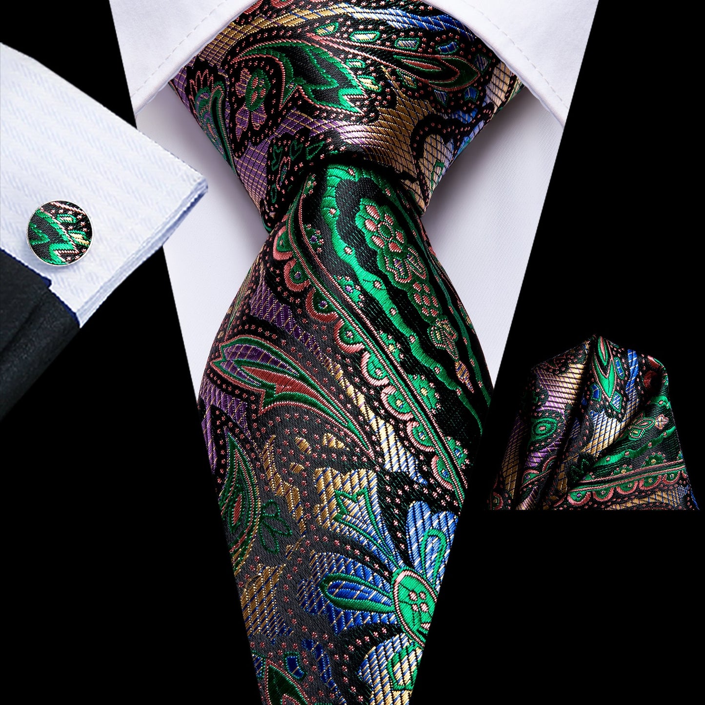 Peacock Novelty Tie Set