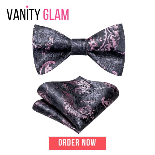 Jacquard Silk Self Bow Tie