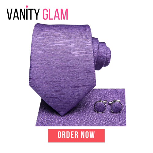 Light Purple Silk Tie Set