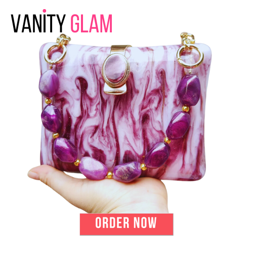 Luxury Acrylic Box Evening Clutch Bag