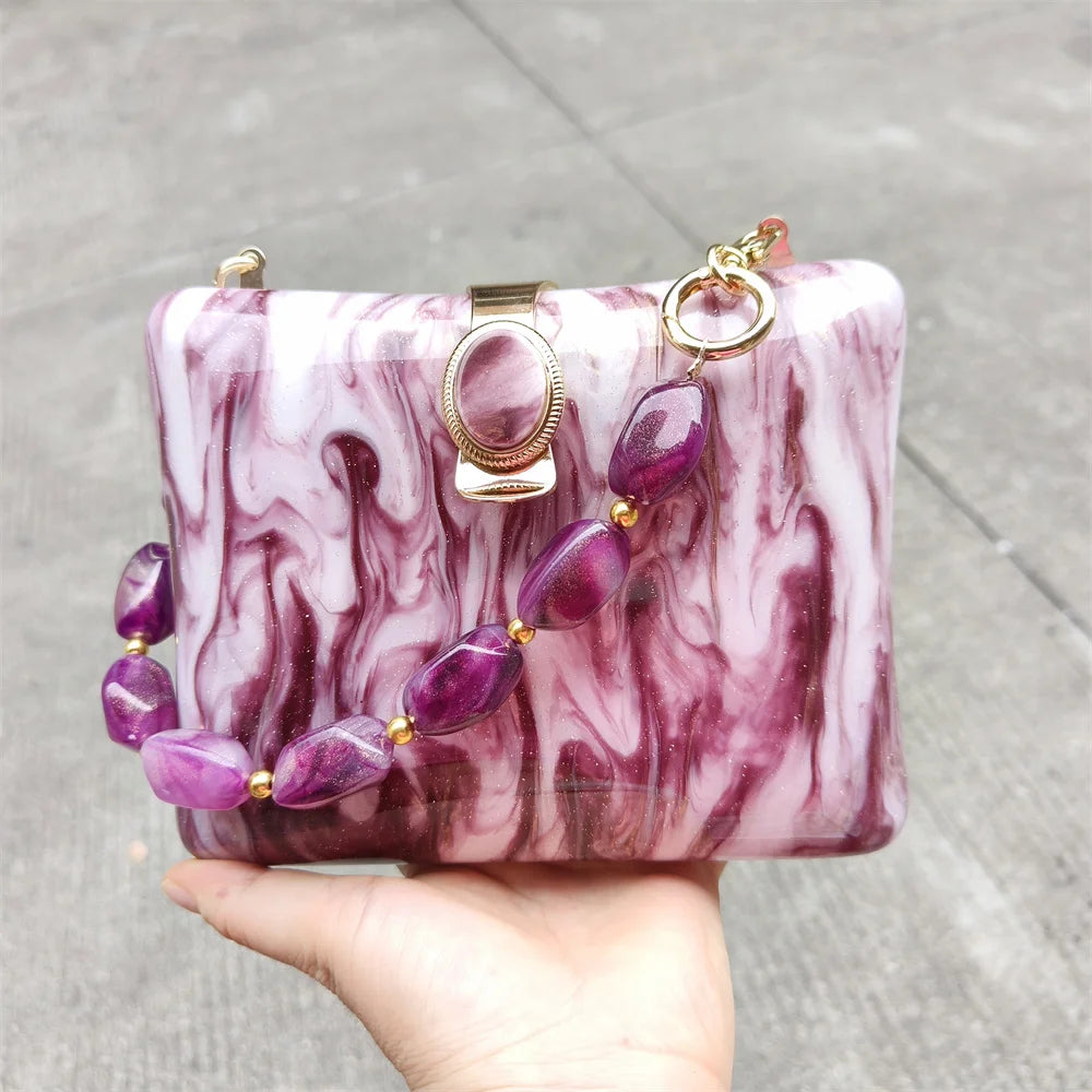 Luxury Acrylic Box Evening Clutch Bag