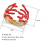 Size of Luxury Coral Design Statement Bangle Jewelry
