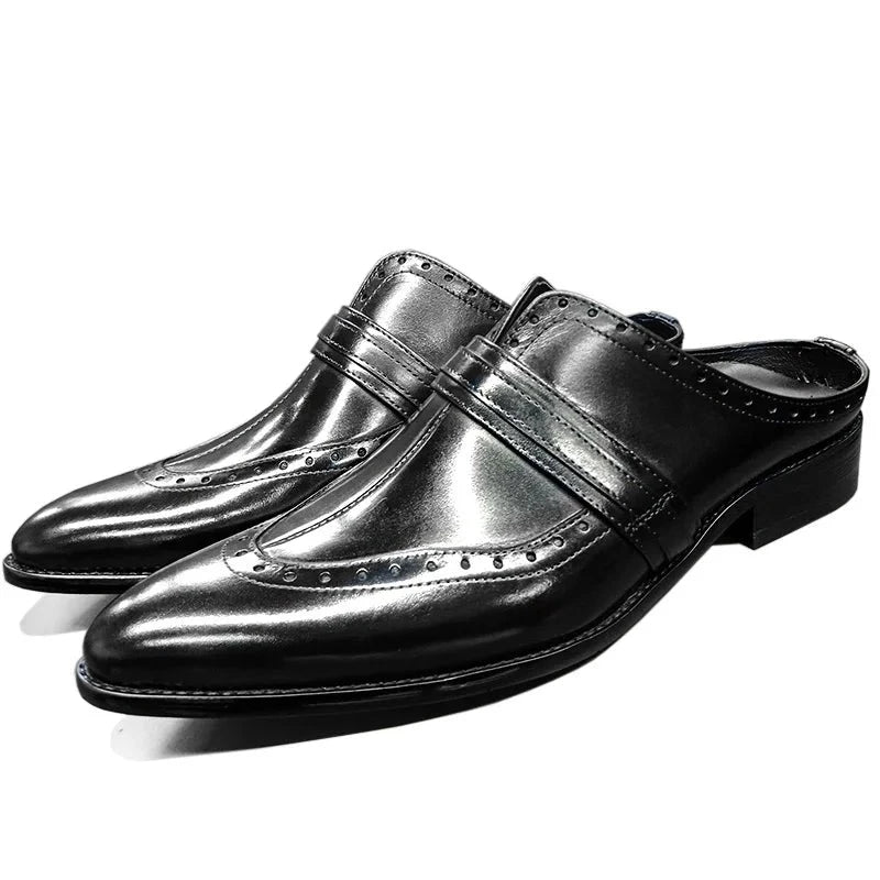 Luxury Men's Mules Half Shoes