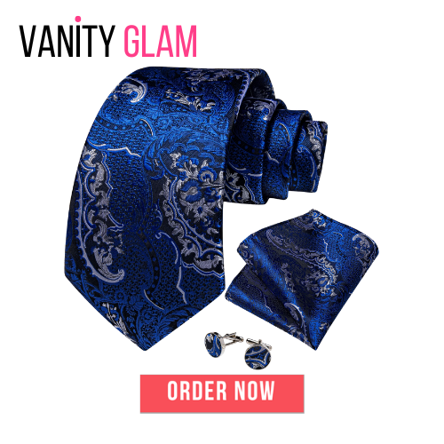 Men's Royal Blue Tie Set