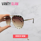 Oversized Metal Frame Polarized Sunglasses – Vintage Fashion Shades Vanity Glam