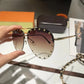Oversized Metal Frame Polarized Sunglasses – Vintage Fashion Shades c