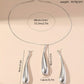 Minimalist Punk Feng Shui Jewelry Set – Necklace & Earrings for Women Dimension