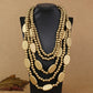Multi Layer Beads Wood Necklace – Handmade Vintage Statement Jewelry a