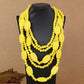 Multi Layer Beads Wood Necklace – Handmade Vintage Statement Jewelry c