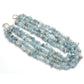 Gray Multi Strands Assorted Chips Beaded Jewelry