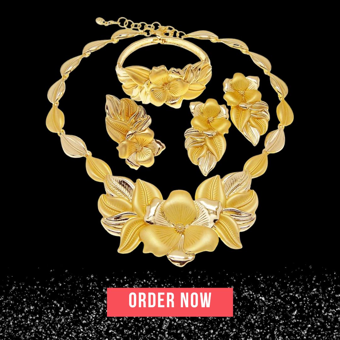 Nigeria and Dubai Gold Jewelry Set