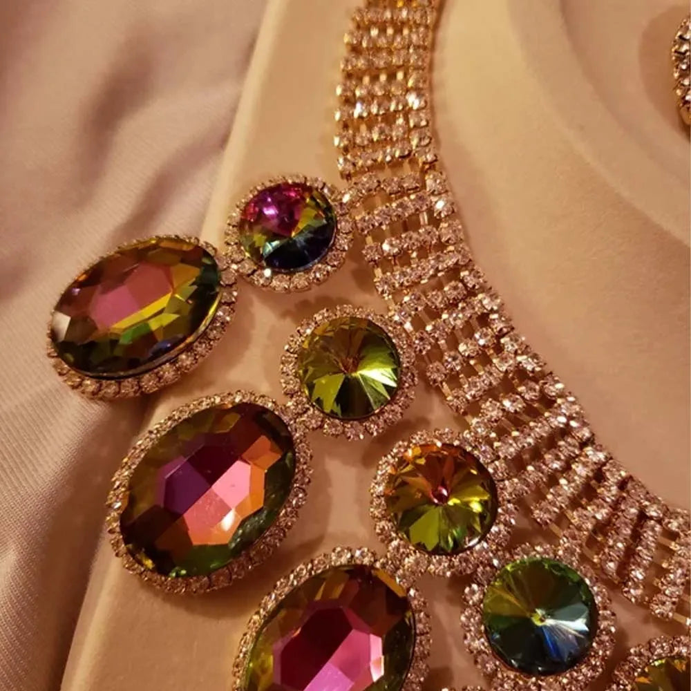 Gold Nigerian Geometric Jewelry Set