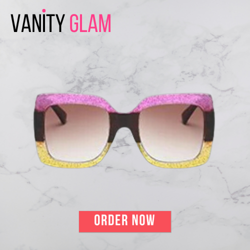Oversized Three Colors Square Sunglasses
