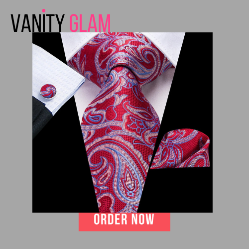 Paisley Silk Hanky Cufflink Tie