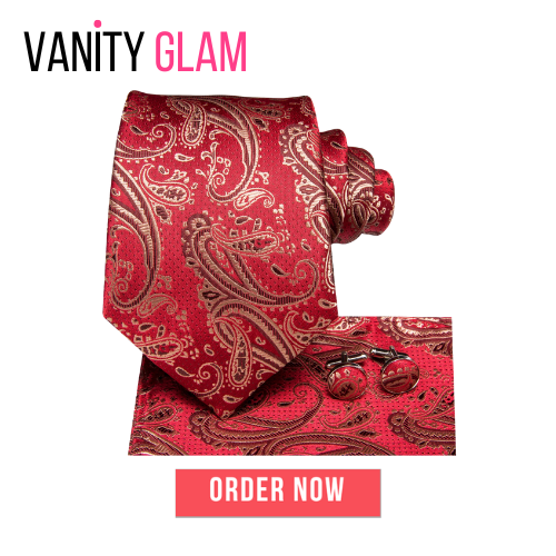 Paisley Silk Hanky Cufflink Tie