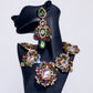 Party Accessories Rhinestone Necklace Earrings Set