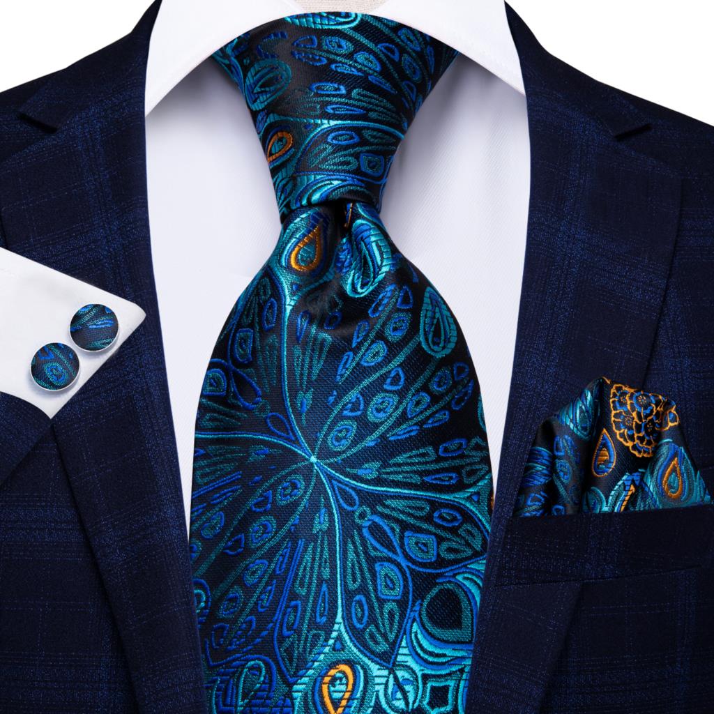 Peacock Novelty Tie Set