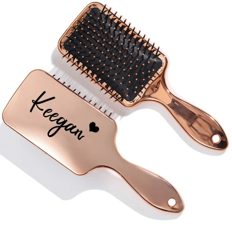 Personalized Bridesmaid Hair Brush Gift – Elegant & Custom Engraved