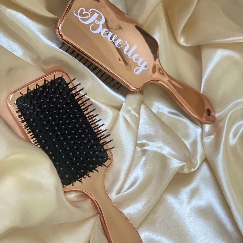 Personalized Bridesmaid Hair Brush Gift – Elegant and Custom Engraved