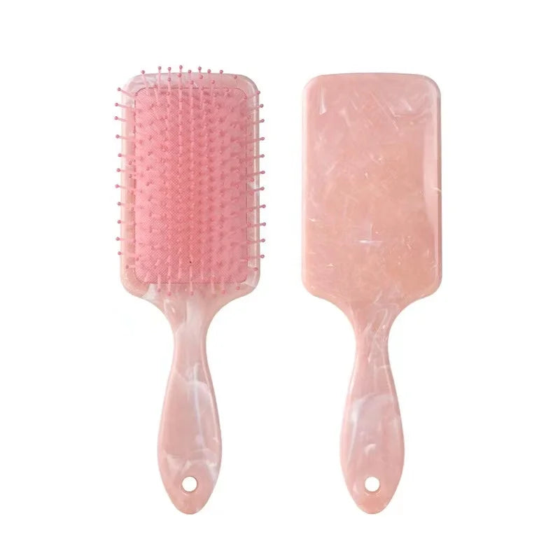 Personalized Rose Gold Hair Brush for Bride – Custom Bridal Hair Brush Pink