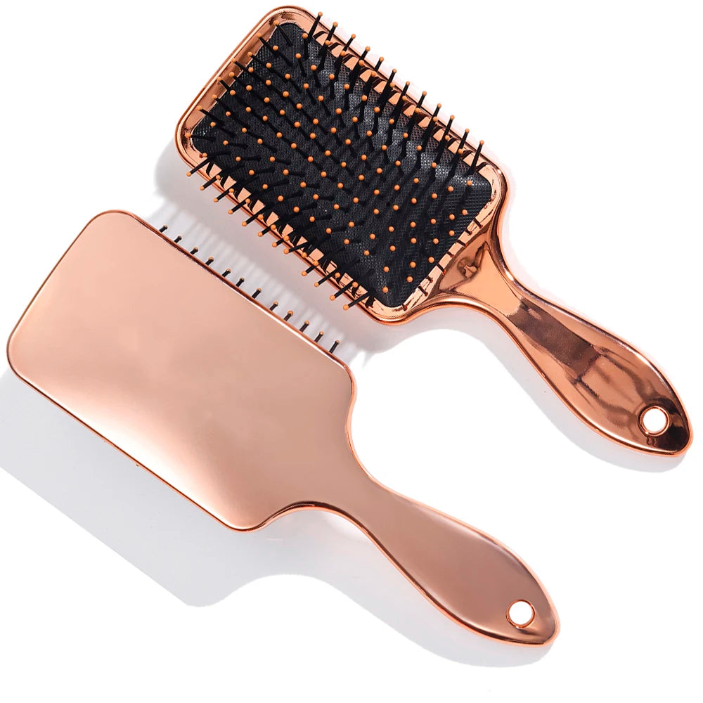 Personalized Rose Gold Hair Brush for Bride – Custom Bridal Hair Brush Rose Gold