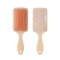 Personalized Rose Gold Hair Brush for Bride – Custom Bridal Hair Brush Yellow