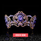 Purple Crystal Crown Tiara