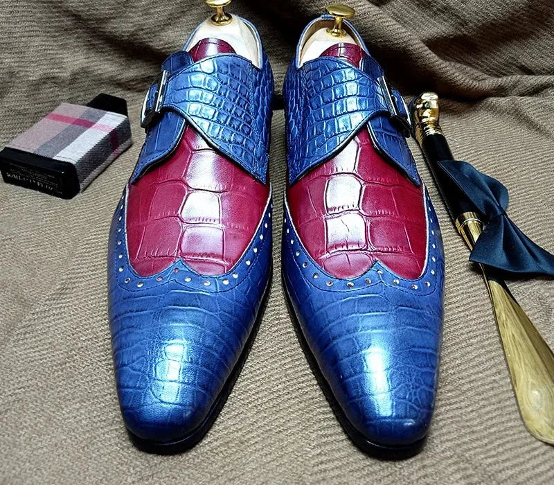 Real Leather Crocodile Prints Loafers Shoes