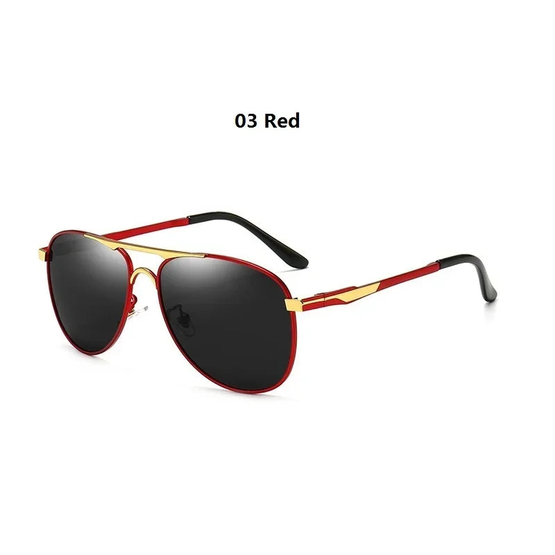 red black gold polarized sunglasses