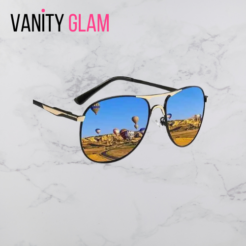 polarized sunglasses vanity glam logo