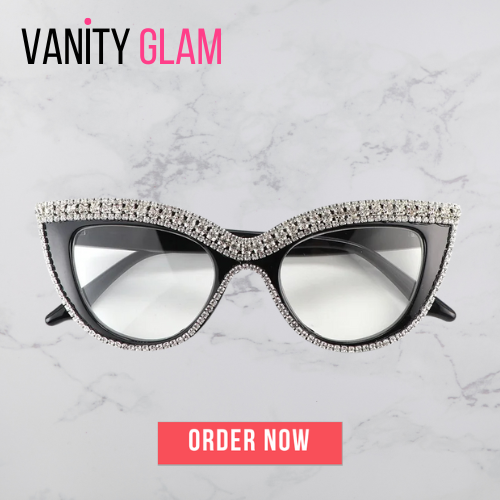 Rhinestone Cat Eye Reading Glasses