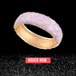 Rhinestones Enamel Colorful Cuff Bangle