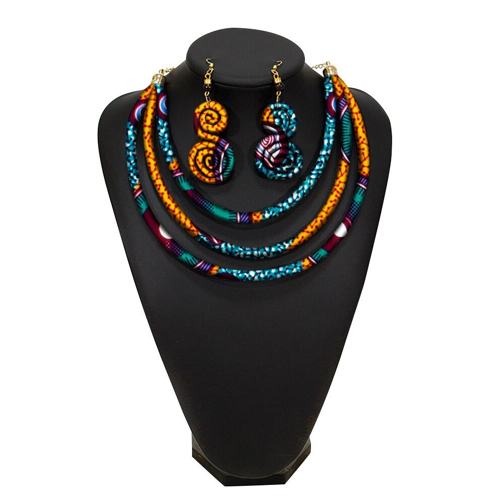 African Rope Necklace Set